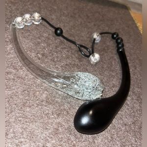 Murano Glass Necklace🖤🤍